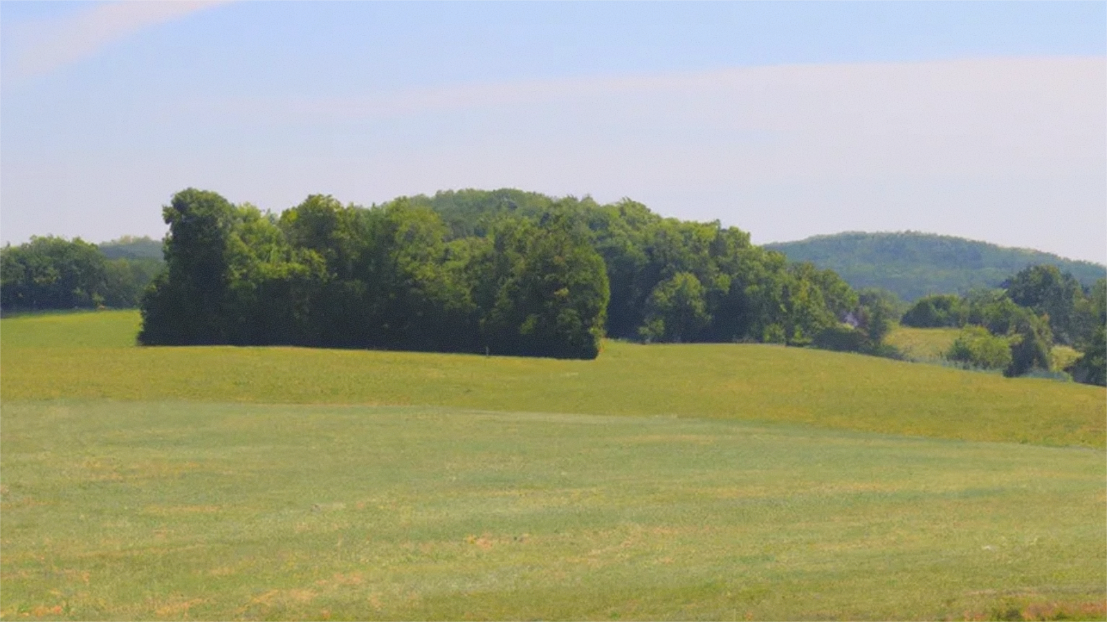 Open Virginia land access road near Augusta County